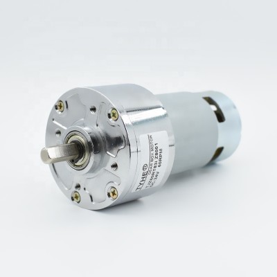 Bulk Sale 60MM diameter 12v 50w 960 rpm low speed high torque dc metal gear motor with ce rohs certifications