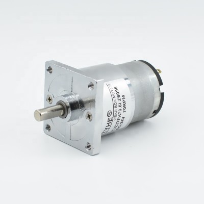 Manufacturer 12v 18v D37mm custom rpm dc brush gear motor for vacuum cleaner and conveyor belt